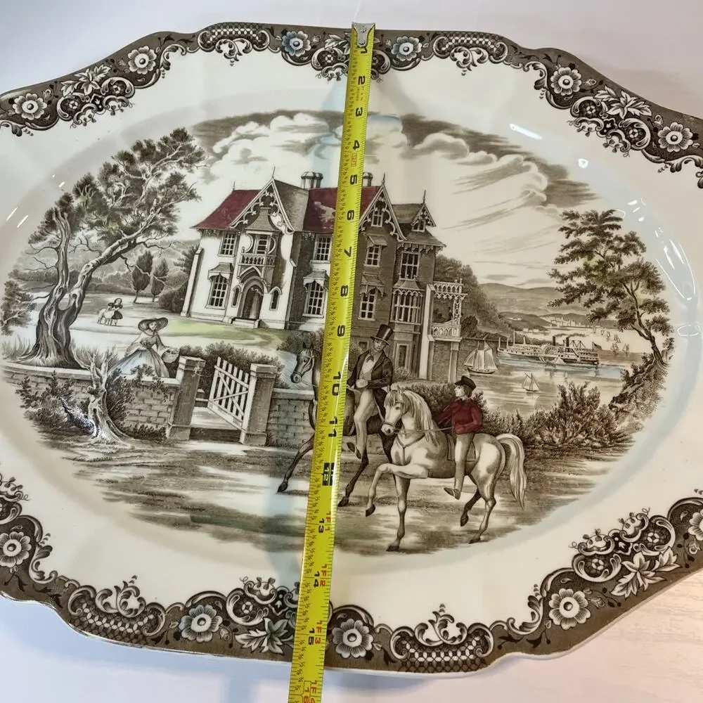 Mid 20th Century Johnson Brothers Heritage Hall Ironstone Platter-Victorian